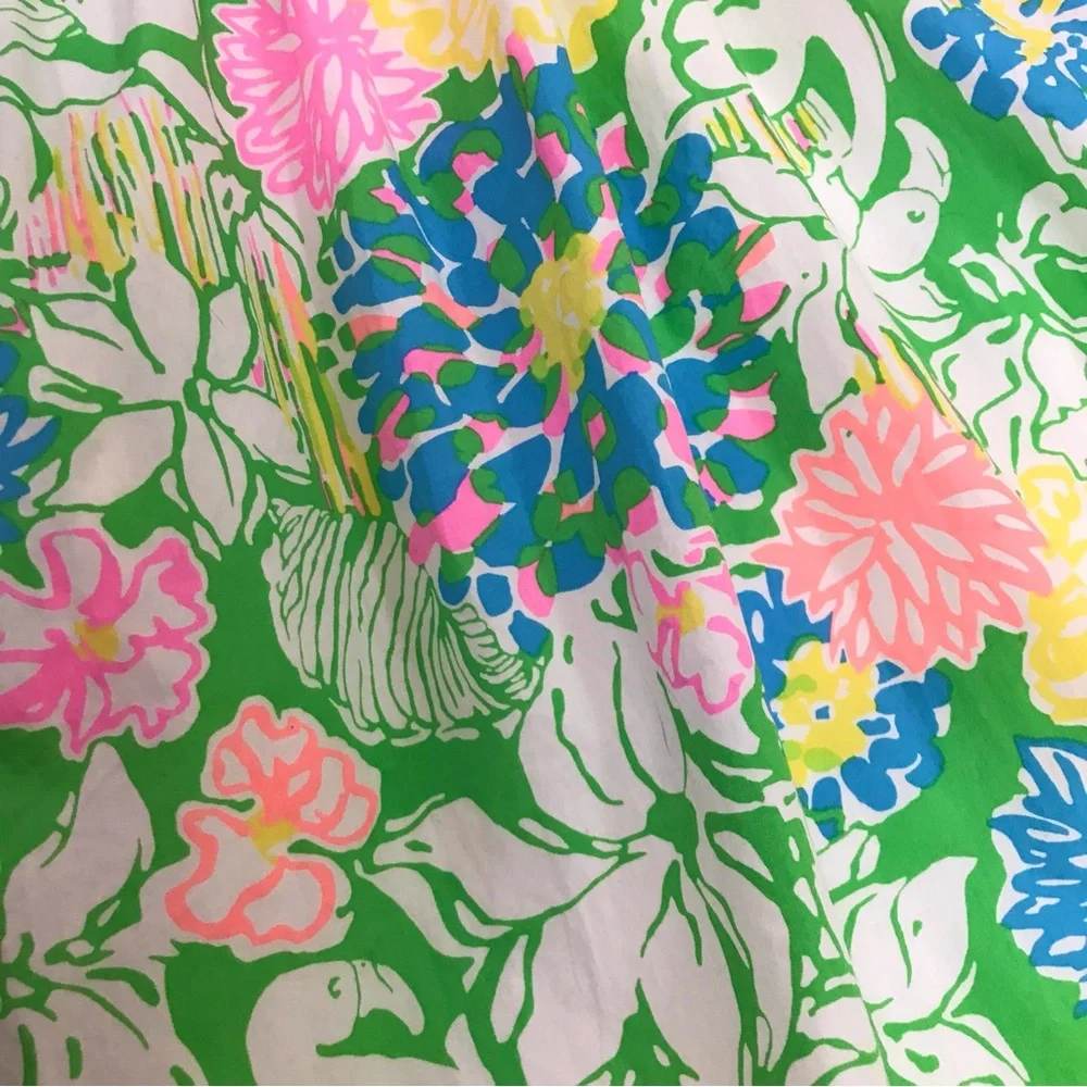 Lilly Pulitzer Reagan Dress Hibiscus Stroll - Picture 7 of 16